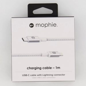 White USB C Lightning Connector 1m