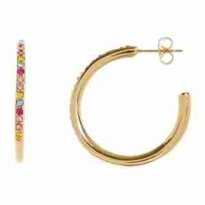 18K Gold Plated Hoop Earrings