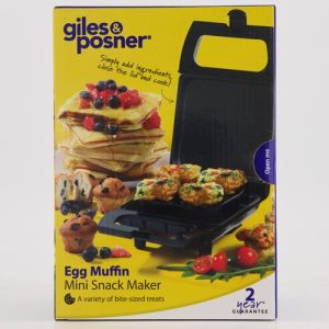 Black Egg Muffin Mini Snack Maker