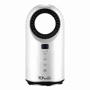 Smart Bladeless Oscillating Heater and Fan White