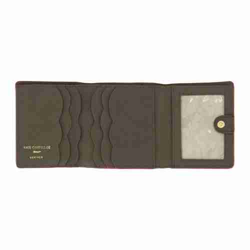 Pink Leather Plaque Logo Purse 1.2