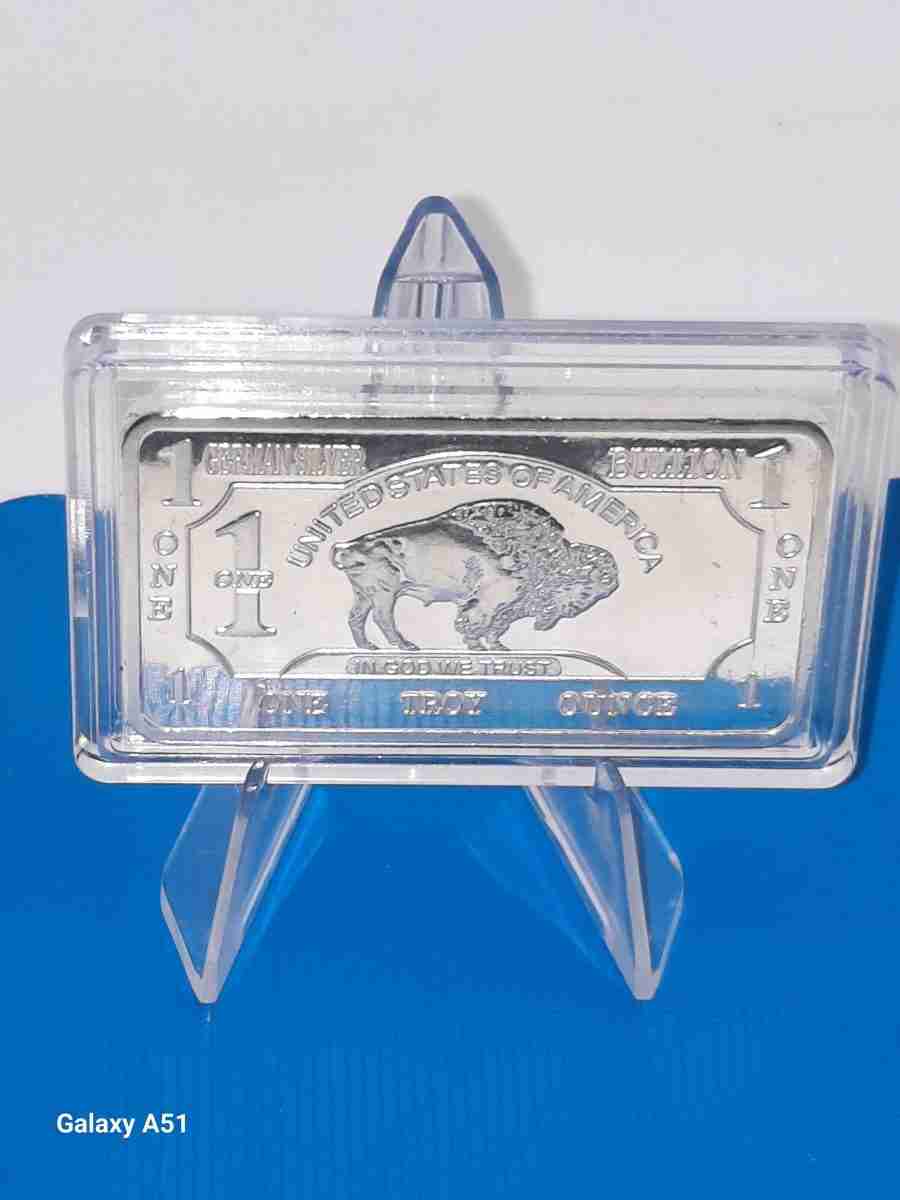 German Fine Silver .999 Plated 1 Oz Bar