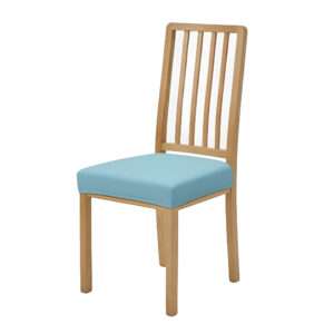 Anyhouz Plain Lake Blue Stretch Chair Cover