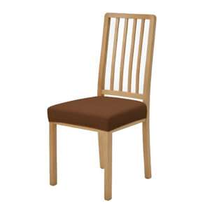 Anyseat Plain Coffee Stretch Chair Cover