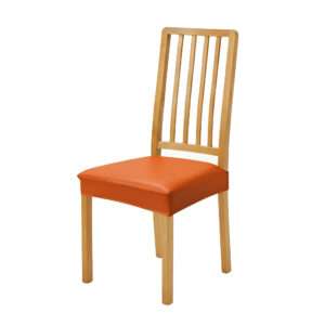 Anyseat Orange PU Leather Stretch Chair Cover