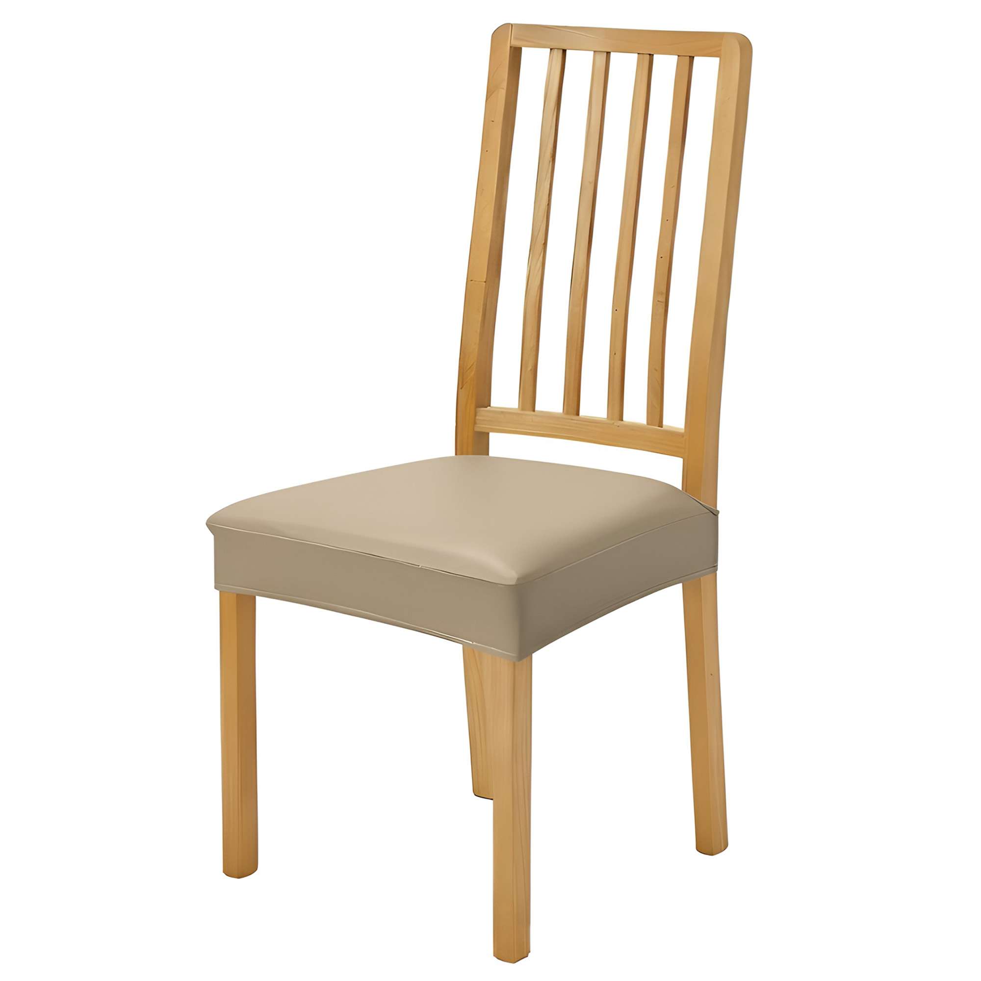 Anyseat Khaki PU Leather Chair Cover