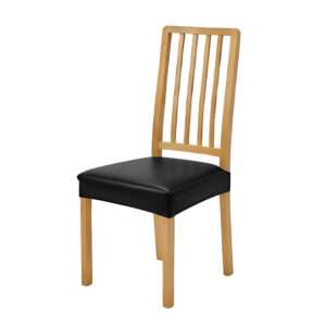 Anyseat Black PU Leather Chair Cover