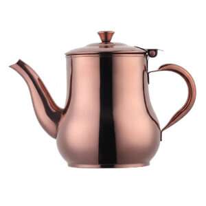 Anygleam Rose Gold Stainless Steel Teapot