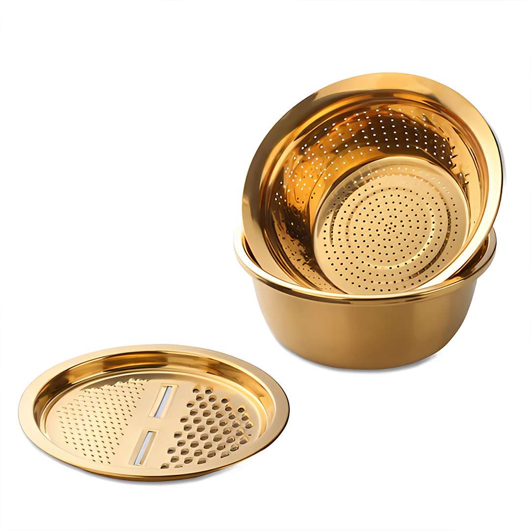Anygleam Gold Stainless Steel Food Slicer