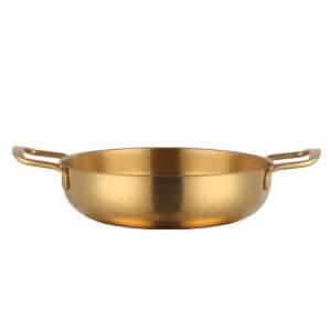 Anygleam Stock Pot Gold-L Stainless Steel Hot Pot