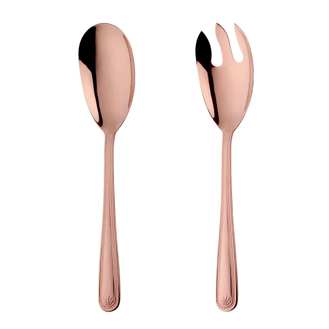 Anygleam Rose Gold Giant Spoon & Fork Set
