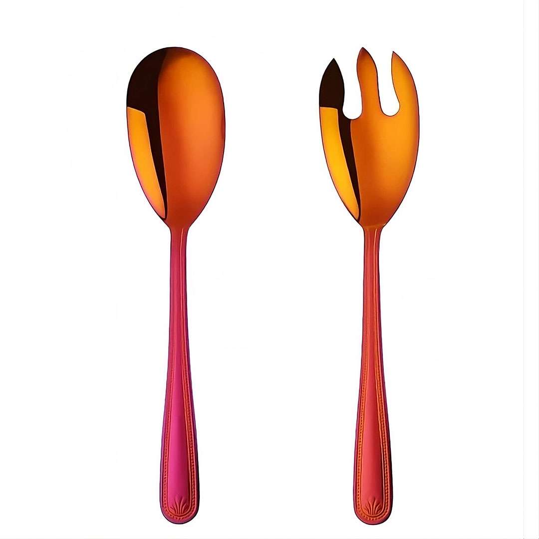 Anygleam Red Giant Spoon & Fork Set