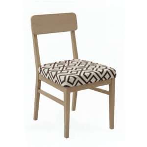 Anyseat Brown and Light Beige Print Chair Cover