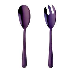 Anygleam Purple Giant Spoon & Fork Set