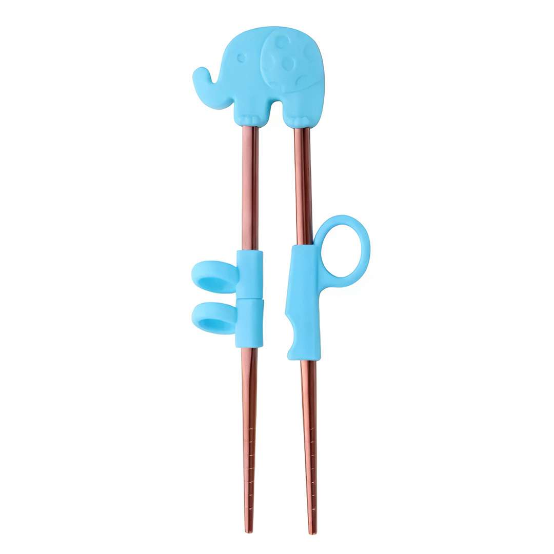 Anygleam Blue Red Rainbow Elephant Chopsticks