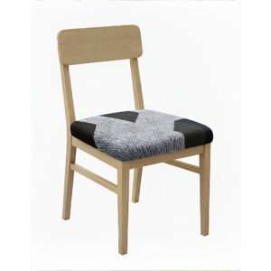 Anyseat Dark Gray Black Pattern Print Chair Cover