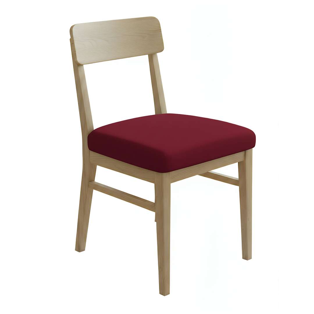 Anyseat Maroon Plain Print Chair Cover