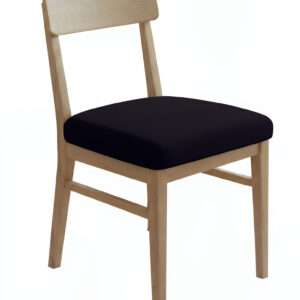 Anyseat Black Plain No Print Chair Cover