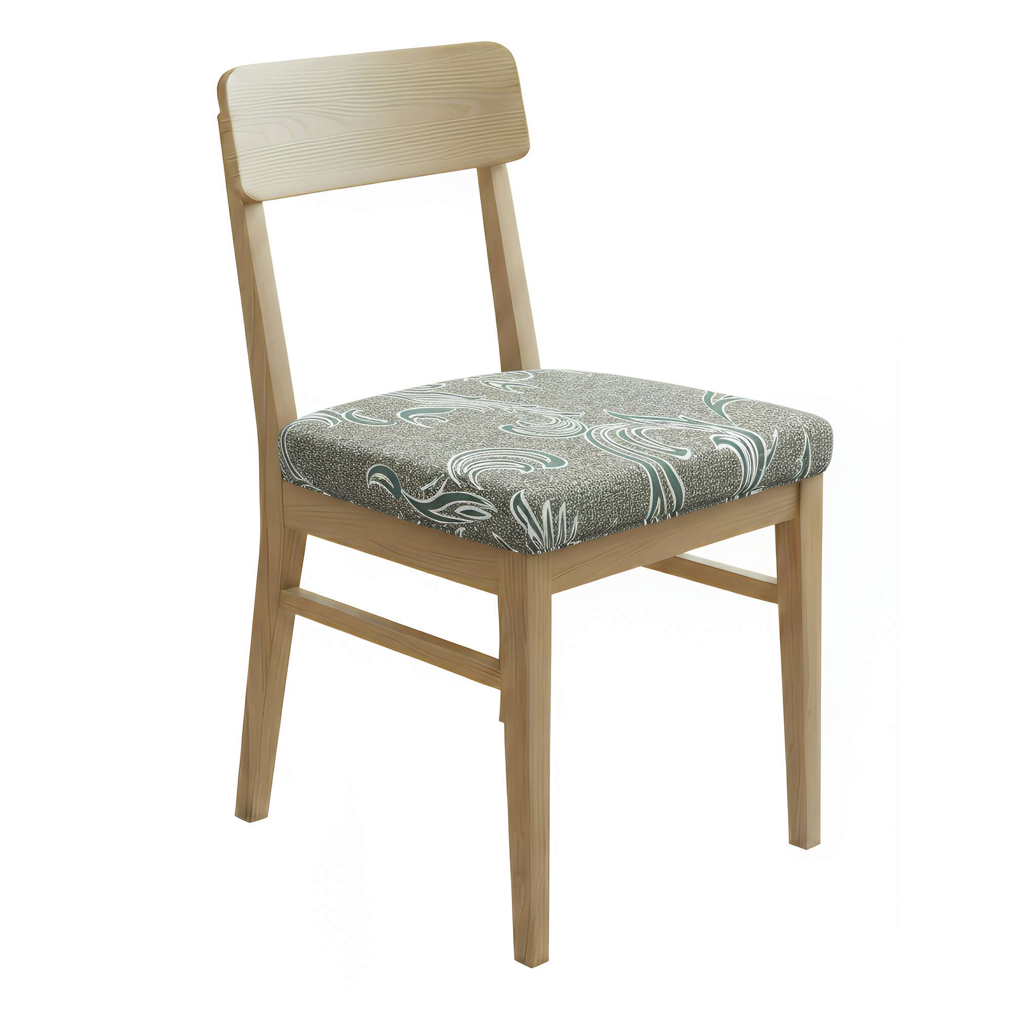 Anyseat Light Brown Random Wave Print Chair Cover