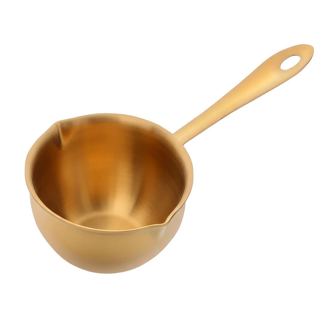 Anygleam Pouring Pots 1Pc Gold Stainless Steel