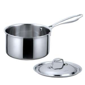 Anygleam Silver 304 Stainless Steel Saucepan