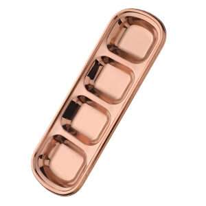 Anygleam Rose Gold 4-Grid Stainless Steel