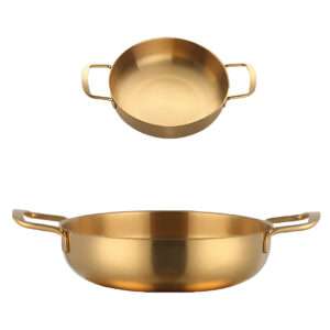 Anygleam Stock Pot 2pcs Gold-S-L Stainless Steel