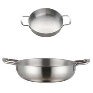 Anygleam Stock Pot 2pcs Silver-S-L Stainless Steel