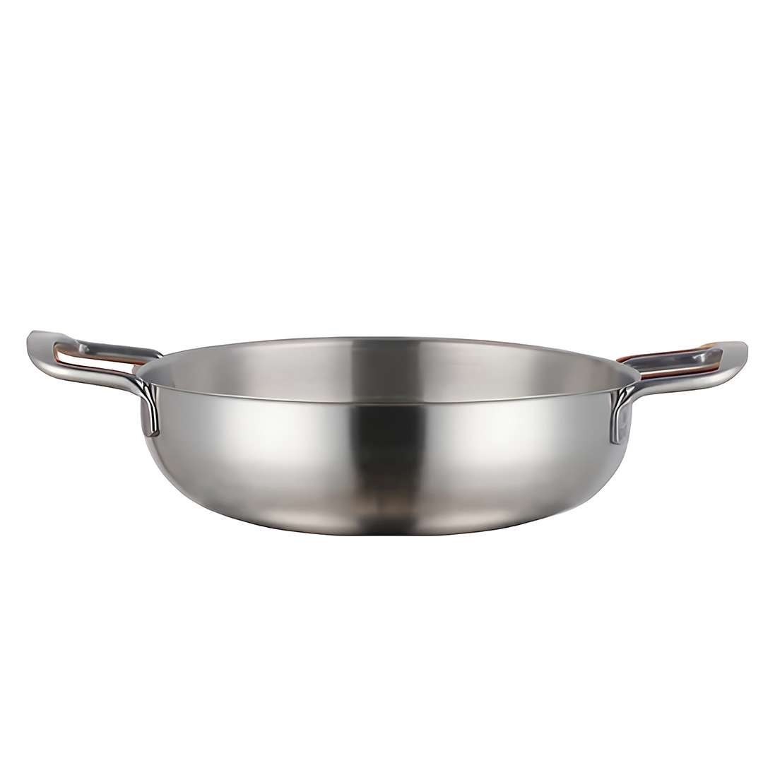 Anygleam Stock Pot Silver-L Stainless Steel