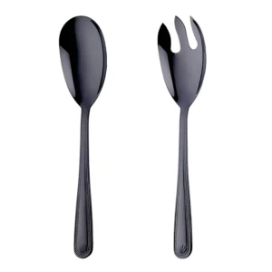Anygleam Black Giant Spoon & Fork Set