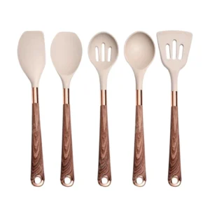 Anygleam Kitchen Utensils Non-stick Brown 5 Set