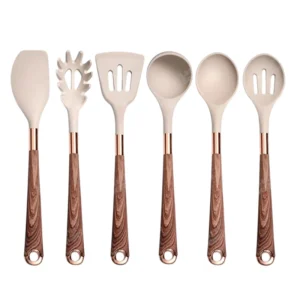 Anygleam Kitchen Utensils Non-stick Brown 6 Set