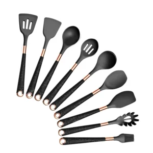 Anygleam Kitchen Utensils Set 9pcs Black