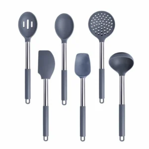 Anygleam Kitchen Utensils Set 6pcs Grey/ Silver