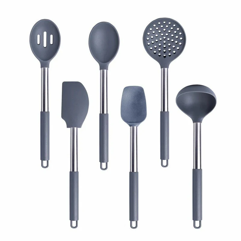 Anygleam Kitchen Utensils Set 6pcs Grey/ Silver