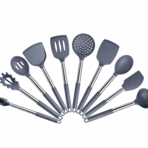 Anygleam Kitchen Utensils Set 10pcs Grey/ Silver