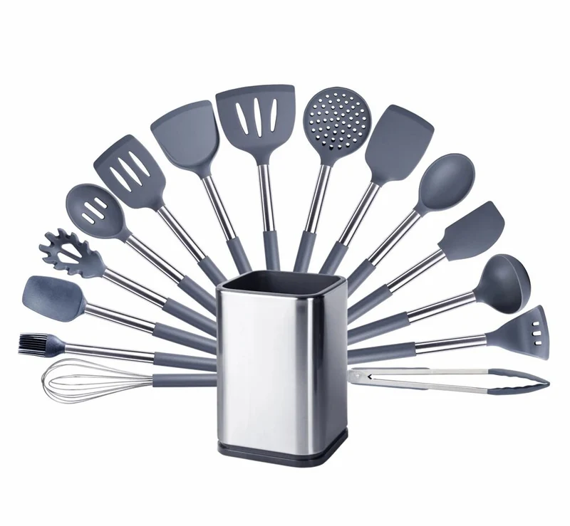 Anygleam Utensils Set 15pcs with Storage Box