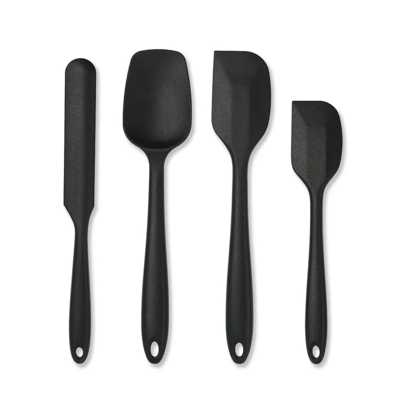 Anygleam Silicone Black 4 Seamless Mixing Spatula