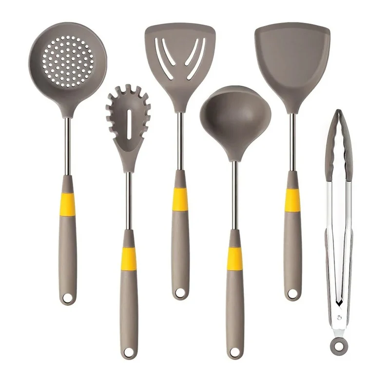 Anygleam Utensil Set 5pcs Spatula with 1 Tong