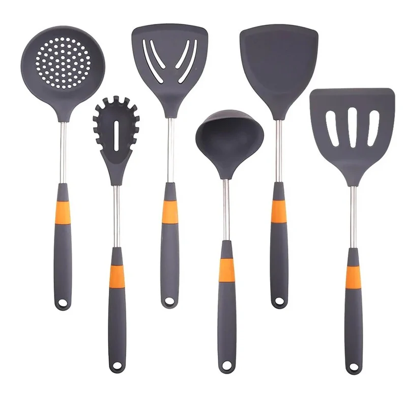 Anygleam Cooking Utensil Set Spatula Grey 6pcs