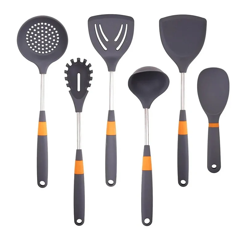 Anygleam Cooking Utensil Set Spatula Grey 6pcs