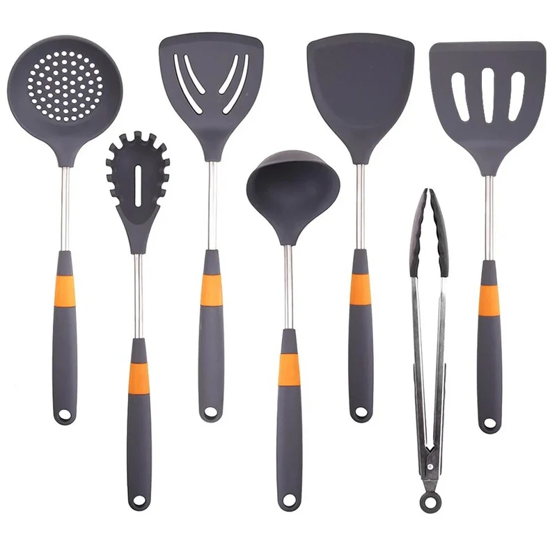 Anygleam Cooking Utensil Set 6pcs Spatula w/ 1Tong
