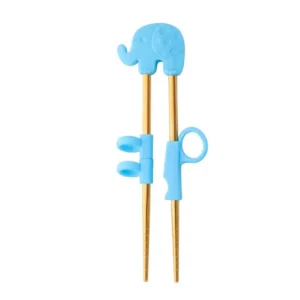 Anygleam Blue Gold Elephant Chopsticks