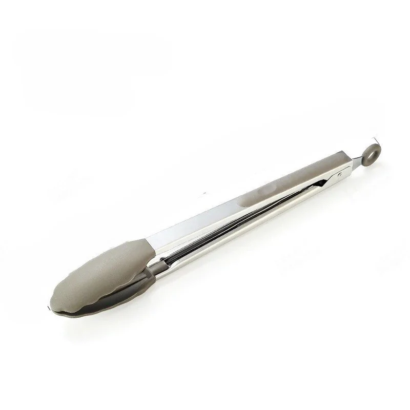 Anygleam Tong Stainless Steel Large Khaki Handle