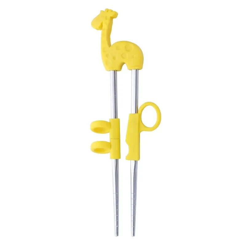 Anygleam Yellow Silver Giraffe Chopsticks
