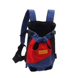 Anypet XXL Red & Dark Blue Pet Carrier Backpack