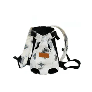 Anypet Small Gray FlowerPrint Pet Carrier Backpack