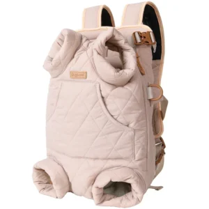 Anypet Pink Cozy Winter Pet Carrier Backpack