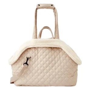 Anypet Quilted Thicken Beige Pet Carrier