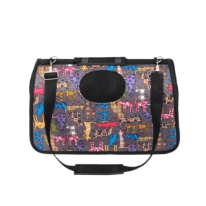 Anypet Small Pet Carrier Cat Prints Sling Bag